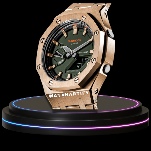 g shock royal rose gold collection mod rose gold with greenface 3 g shock royal rose gold collection mod rose gold with greenface 3