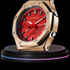 g shock royal rose gold collection mod rose gold with red face titanium time marker black rubber 3 g shock royal rose gold collection mod rose gold with red face titanium time marker black rubber 3