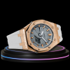 g shock royal rose gold collection mod rose gold case gray face with white strap g shock royal rose gold collection mod rose gold case gray face with white strap