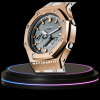 g shock royal rose gold collection mod rose gold case gray face with white strap 3 g shock royal rose gold collection mod rose gold case gray face with white strap 3