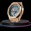 g shock tiffany collection rose gold case with gray face 3