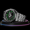 g shock titanium collection metal band mod with black face metallic green g shock titanium collection metal band mod with black face metallic green
