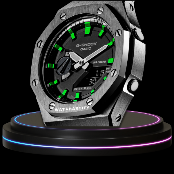 g shock titanium collection metal band mod with black face metallic green 3 g shock titanium collection metal band mod with black face metallic green 3