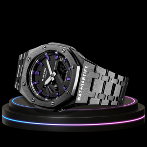 g shock titanium collection metal band mod with black face thunder purple g shock titanium collection metal band mod with black face thunder purple