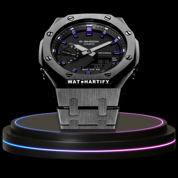 g shock titanium collection metal band mod with black face thunder purple 2 g shock titanium collection metal band mod with black face thunder purple 2