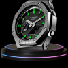 g shock titanium collection mod with black face metallic green time marker green rubber 3 g shock titanium collection mod with black face metallic green time marker green rubber 3