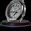 g shock titanium collection mod with gray face metallic orange time marker 3 g shock titanium collection mod with gray face metallic orange time marker 3