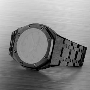 g shockga 2100seriesmodstainlesssteelkitset black G-shock GA-2100 Series Mod Stainless Steel Kit Set - Black - watchartify