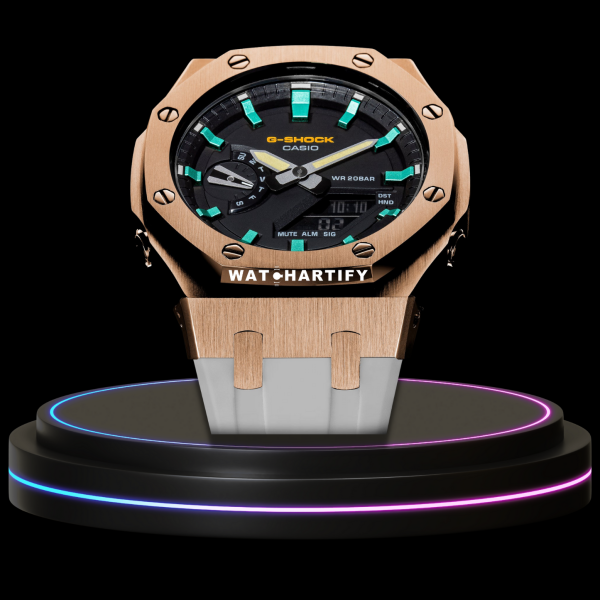 g shocktiffanycollectionrosegoldcasewithblackface