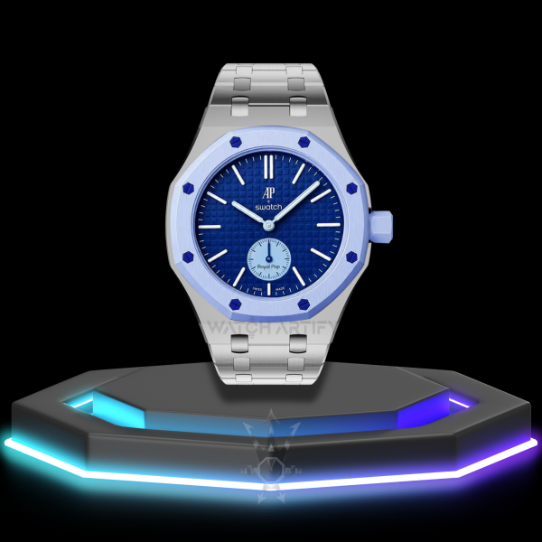 AP x Swatch | Royal Pop Series Light Blue Dial | Stainless Steel Strap