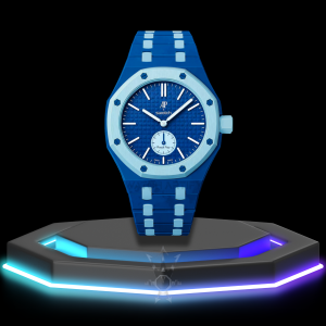 AP x Swatch | Royal Pop Series Light Blue Dial | Dark Blue Rainbow Stainless Steel Strap