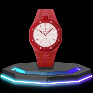 AP x Swatch | Royal Pop Series Claret Dial | Claret Stainless Steel Strap