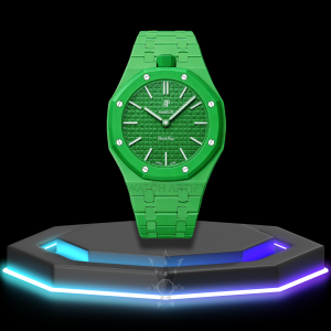 AP x Swatch | Royal Pop Series Dark Green Dial | Dark Green Stainless Steel Strap
