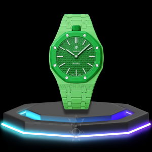 27 AP x Swatch | Royal Pop Series Dark Green Dial | Light Green Stainless Steel Strap