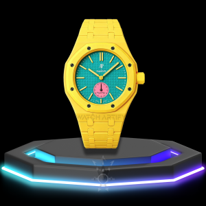 30 AP x Swatch | Royal Pop Series Yellow Dial | Yellow Stainless Steel Strap