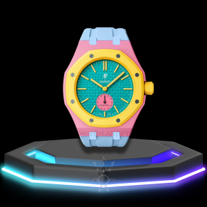 51 AP x Swatch | Royal Pop Series Yellow Dial | Light Purple Silicone Bracelet