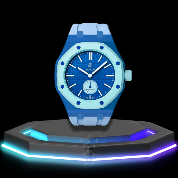 AP x Swatch | Royal Pop Series Light Blue Dial | Light Blue Silicone Bracelet