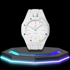 62 AP x Swatch | Royal Pop Series White Dial with Screw-in Crown | White Silicone Bracelet