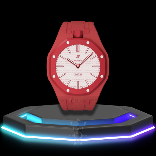 63 AP x Swatch | Royal Pop Series Red Dial with Screw-in Crown | Red Silicone Bracelet