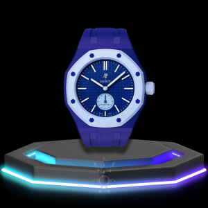 72 AP x Swatch | Royal Pop Series Light Blue Dial with Screw-in Crown | Dark Blue Silicone Bracelet